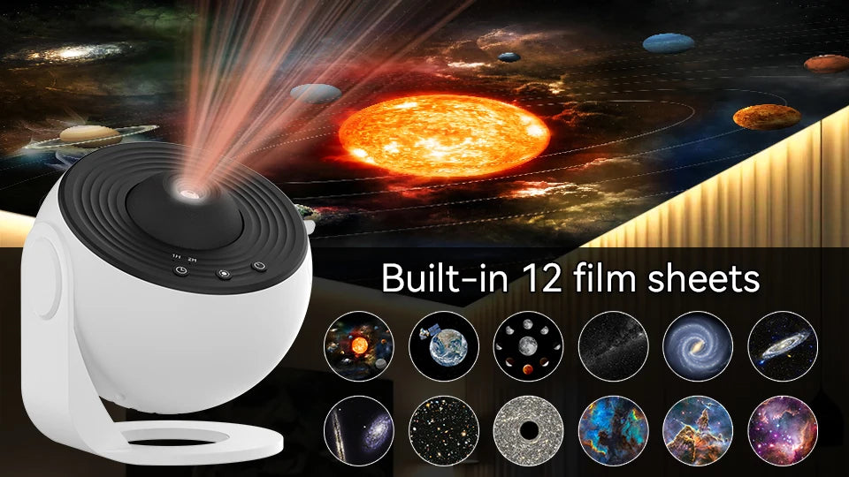 Hot Selling Starry Sky Planetarium Lamp 360° Rotate Galaxy Night Light Projector for Kids Room Valentine’s Gift Bedroom Decor