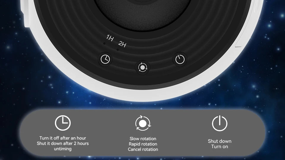 Hot Selling Starry Sky Planetarium Lamp 360° Rotate Galaxy Night Light Projector for Kids Room Valentine’s Gift Bedroom Decor