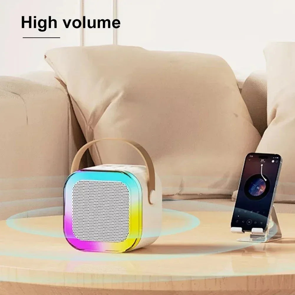 Karaoke Wireless Portable Bluetooth Speaker With Microphone Machine Mini Lamp Caixa De Som Sound Box Music Small Blootooth Mp3