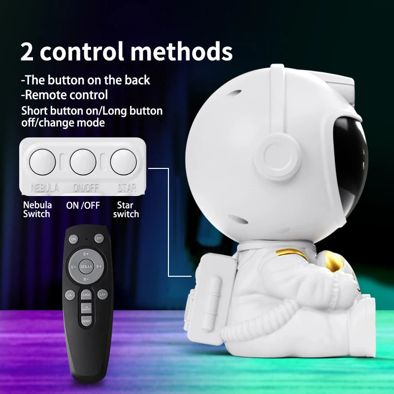Astronaut LED Star Projector Night Light Galaxy Projectors for Home Bedroom Room Decorative Children Kids Gift Starry Sky Lamp