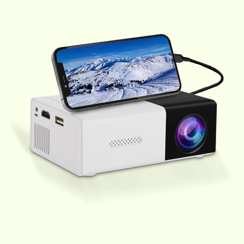 Ultra high definition projector for home bedroom wall projection, home cinema with mobile phone screen projection, TV office
