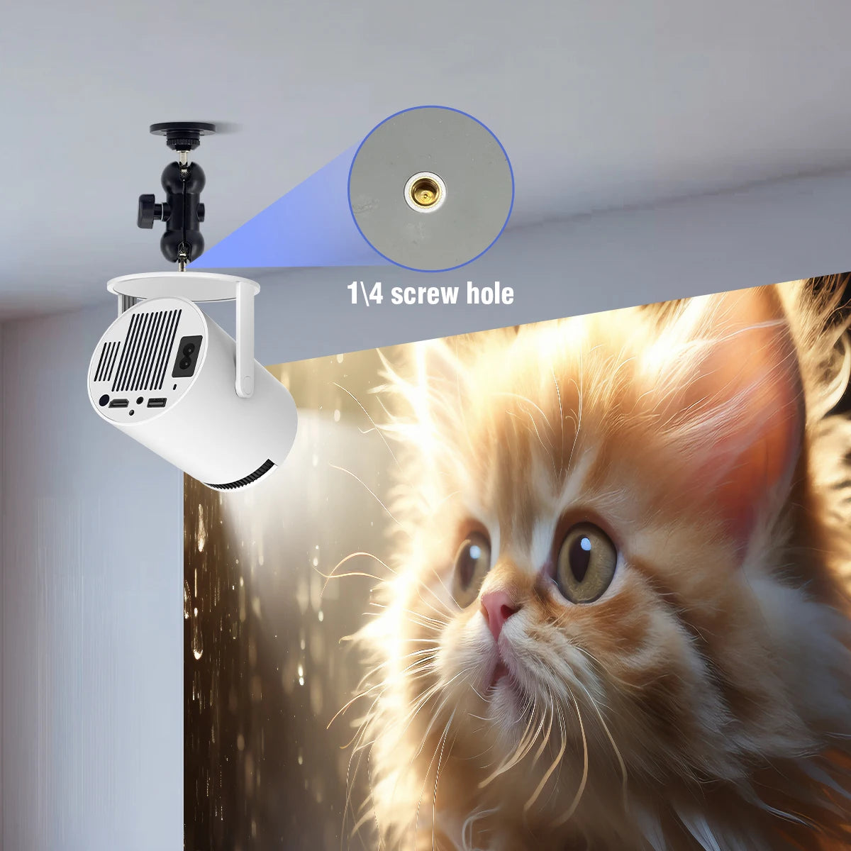 Magcubic Auto Focus 4K HD 1920*1080P 420ANSI Portable Projector Android 11 BT5.4 Built 5W HiFi Speaker For Home Theater HY310 X