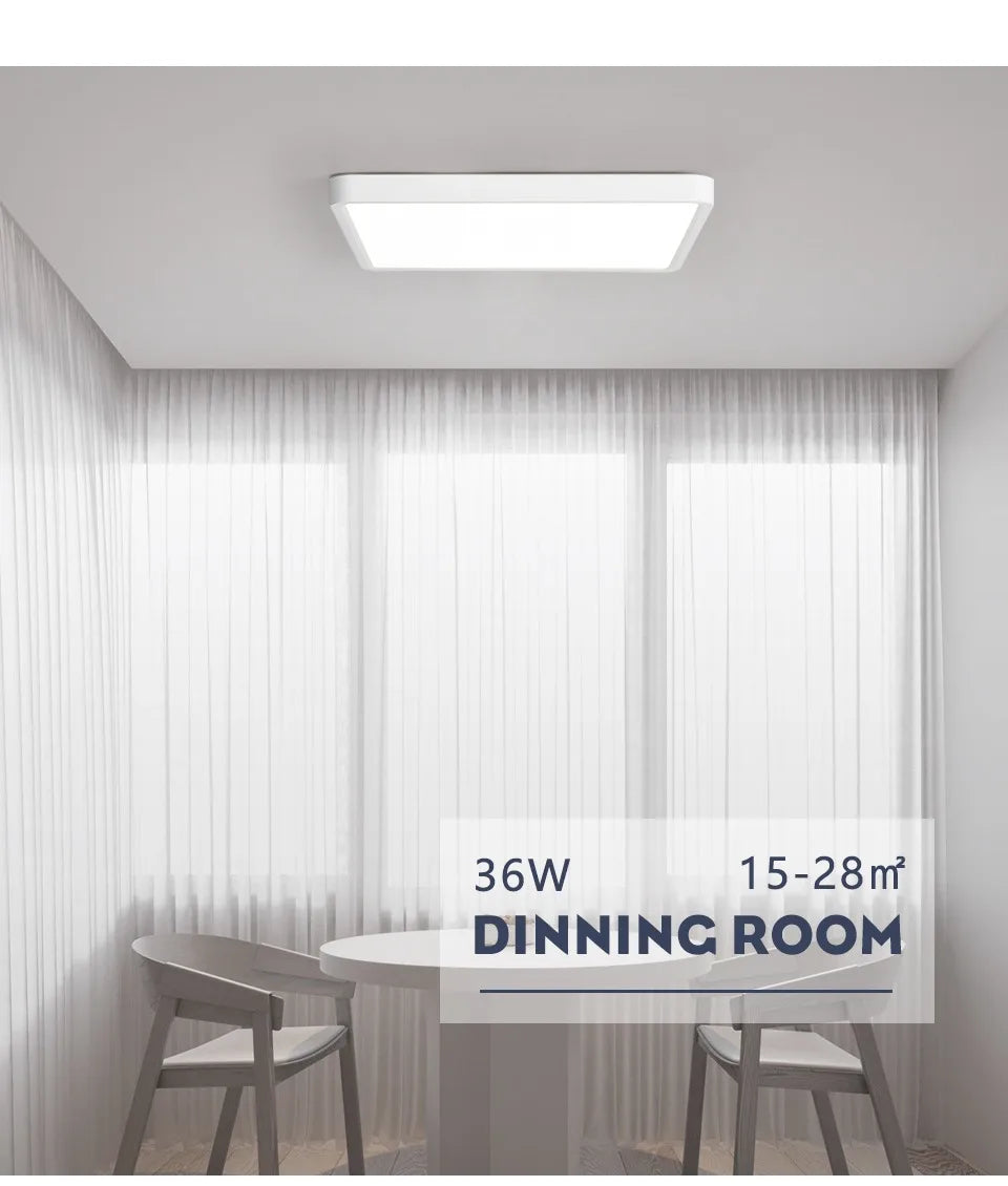 MARPOU Tuya Smart LED Ceiling Lamp Wood Grain App Voice Control Alexa/Google Remote Control Square Ceiling Lights Living Room