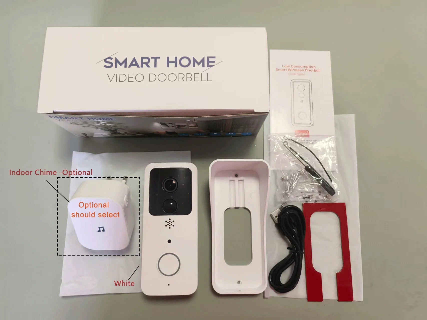 5G 2.4G WiFi Video Doorbell 1080P Tuya Smart Outdoor Wireless Intercom Waterproof Wireless Camera Ringing Bell