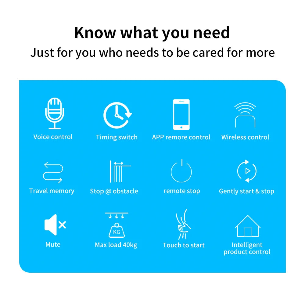 Smart Tuya Wifi/Zigbee Electric Curtain Shutter Motor with RF Remote 22.5CM Size APP Control Alexa Google Assistant SmartThings