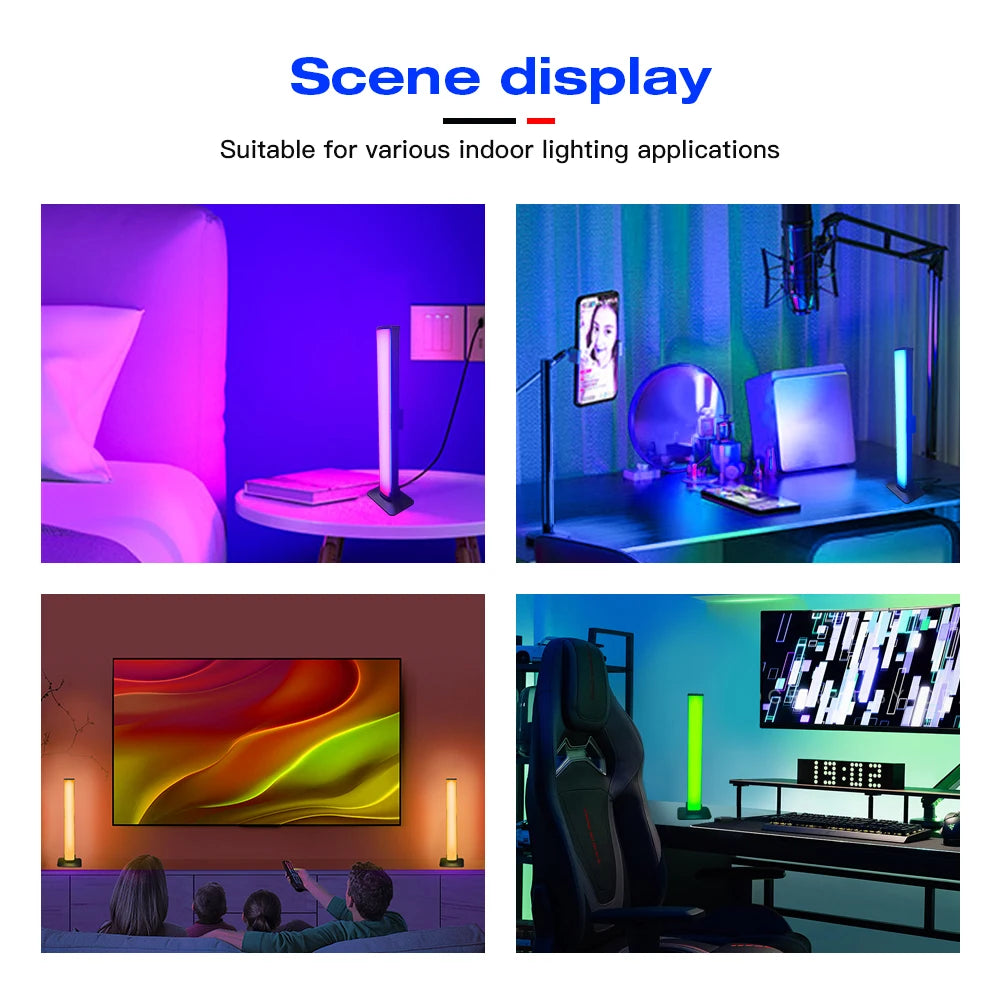 5V USB Zigbee 3.0 RGB+CCT LED Lamp Bar RGBCW Dimmable Light Tuya Smart Life APP Alexa Google Assistant SmartThings Voice Control