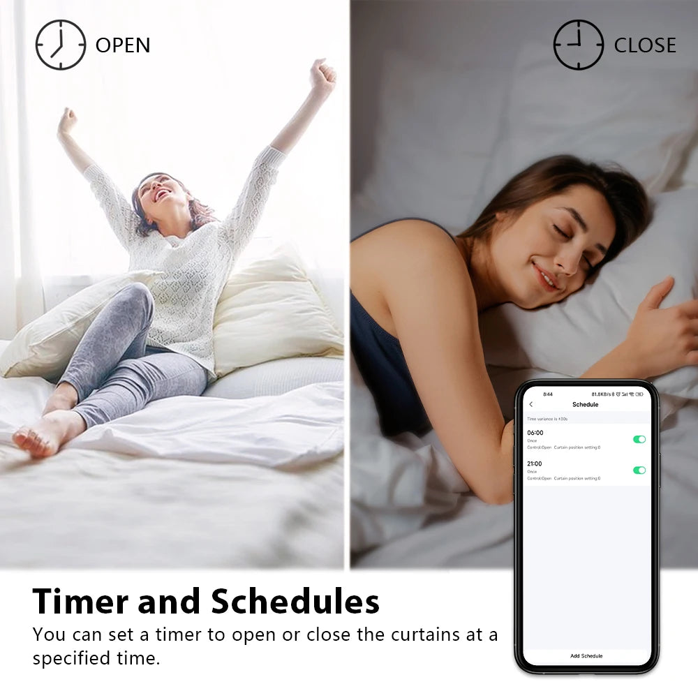 LoraTap Curtain Roller Shutter WiFi Blinds Switch Backlight Tubular Motor Tuya Smart Life App Google Home Alexa Echo