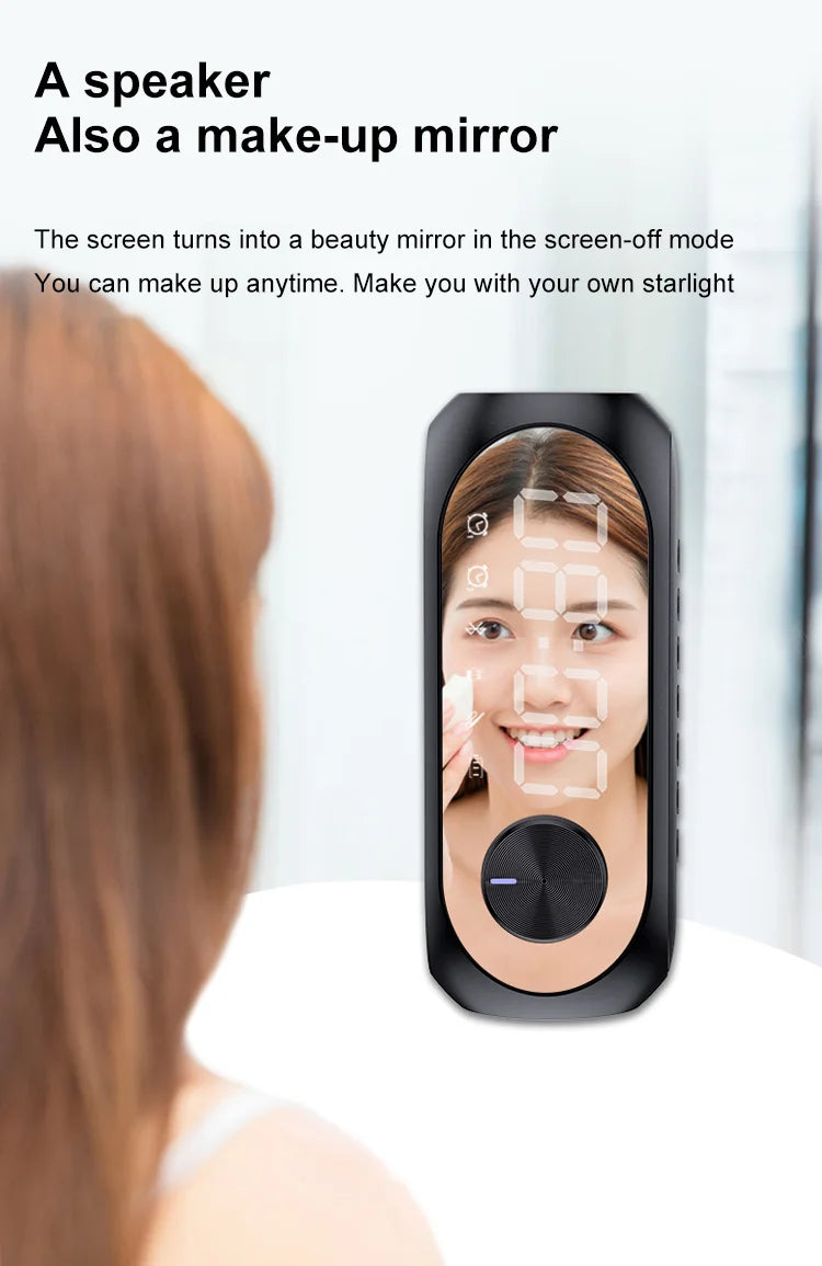 Alarm Clock Radio FM Bluetooth Speaker Portable Subwoofer Caixa De Som Sound Box Music Wireless Mini Woofers Bocina Lamp Column