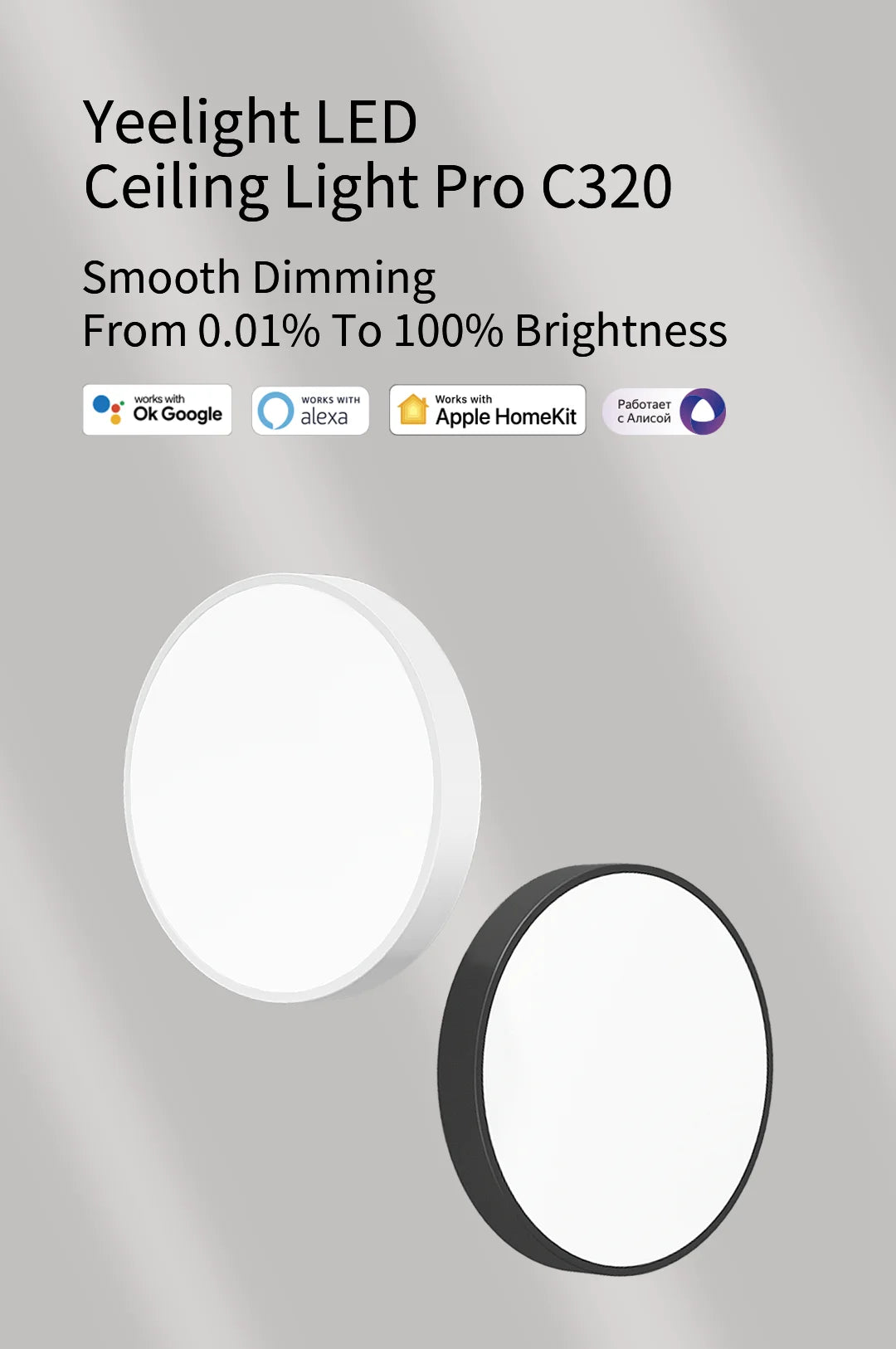 Global version Yeelight Smart LED Ceiling Light PRO Wifi Connection 2700-6500K Dimmable Smart Voice Control For Apple Homekit