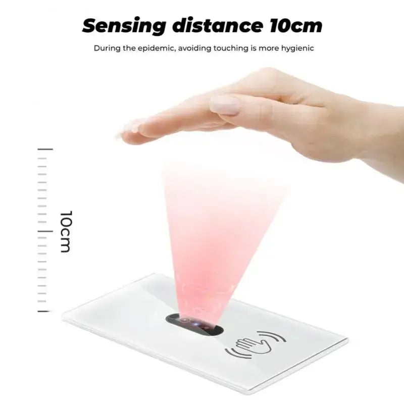 Wall Smart Light Switch Infrare IR Sensor No Need Touch EU Glass Screen Panel Electrical Power Auto On Off Lamp