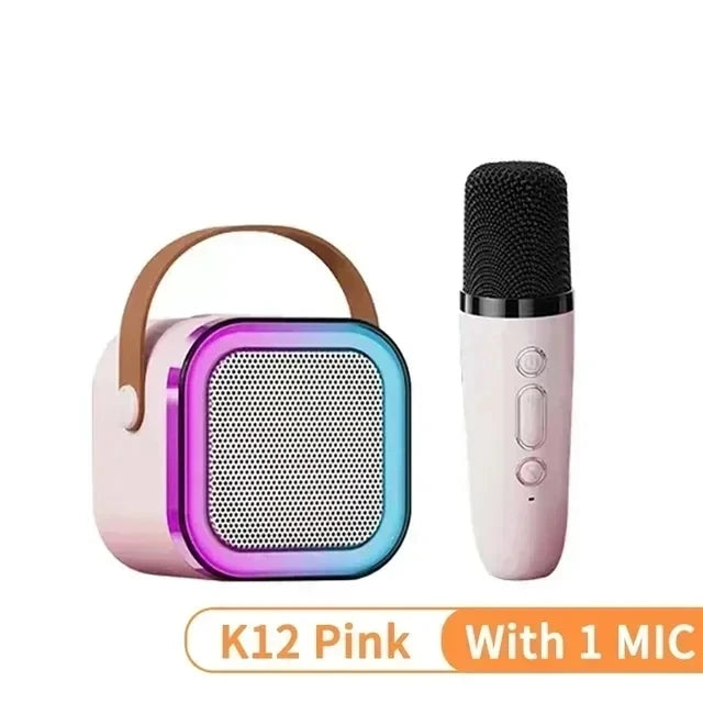 Karaoke Wireless Portable Bluetooth Speaker With Microphone Machine Mini Lamp Caixa De Som Sound Box Music Small Blootooth Mp3