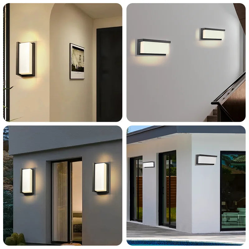 LED Outdoor Wall Light Ip65 Waterproof Wall Lamp Led Outdoor Lighting Porch Lights For Balcony Home Garden Light Bedroom 85-220V