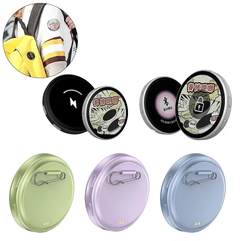 Anime E-Badge Display Pin 1.7 Inch Touch Screen LED Button Touchscreen E-Ink Photo Frame With Video Playback