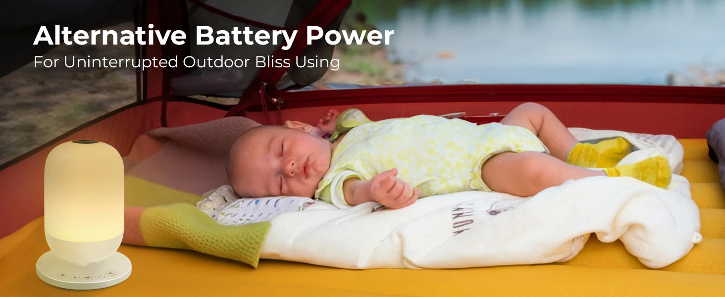 Tuya App Smart White Noise Machine Baby Sleep Sound Machine Colorful Night Lights 34 Soothing Sounds Supports APP Remote Control