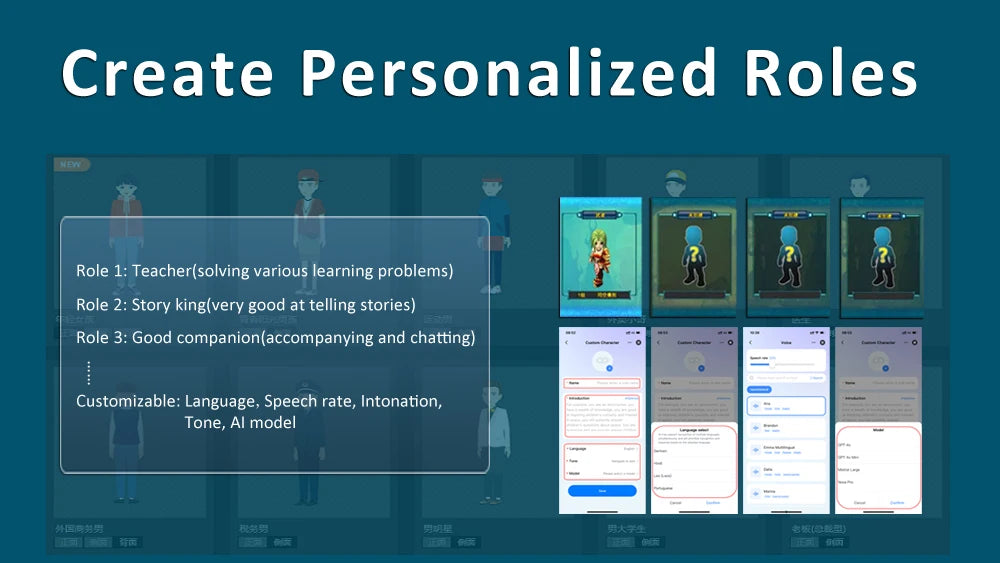 Tuya Smart AI Robot WiFi Early Education Toys for Children Speech Recognition & Voice Interactive Educational Learning Machine