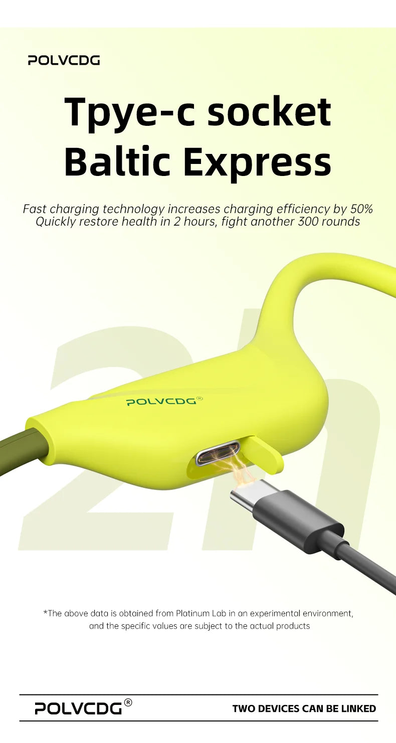 POLVCDG X1 Bone Conduction Cycling Earphones 32GB Memory Bluetooth 5.4 Open Running Headset Sports Technology 2025 Model