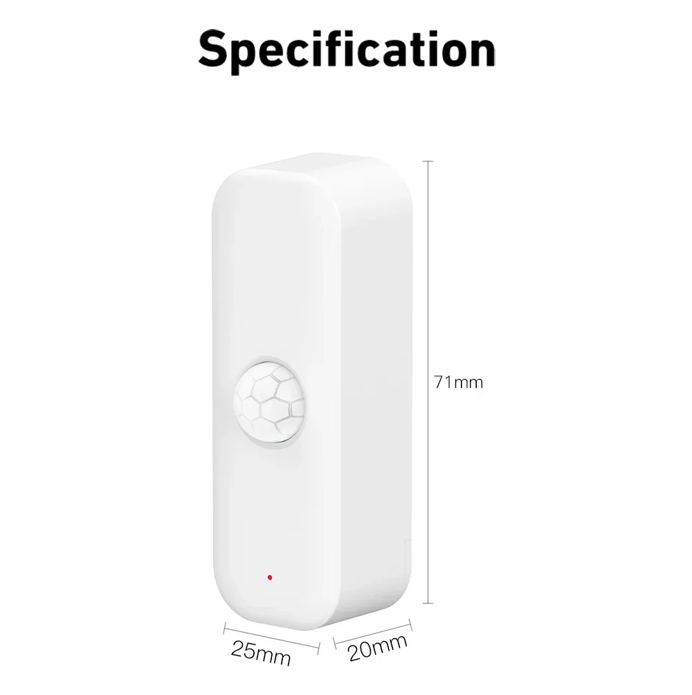 Tuya WiFI Motion Sensor PIR Smart Human Body Home Burglar Sensor APP Remote Control Smart Life For Smart Home Work With Alexa