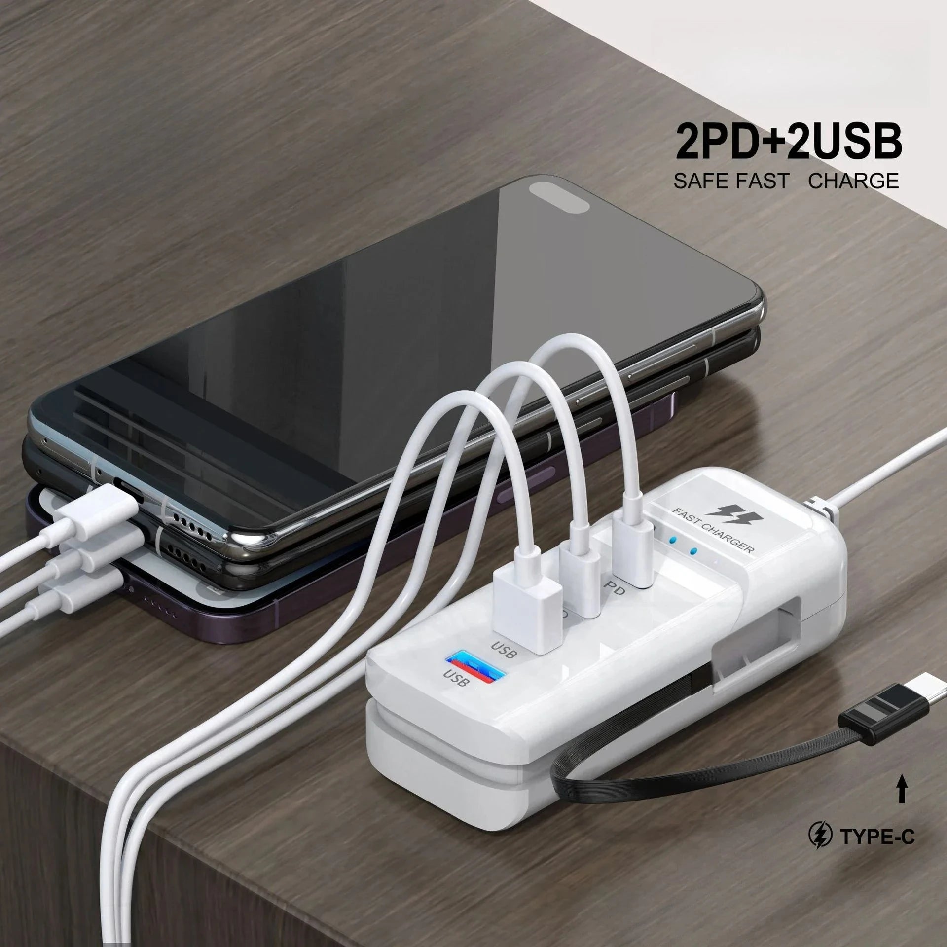 USB Charger PD Type C Fast Charge Quick Wall Chargers Multiport USB Hub Adapter Mobile Phone EU/US Plug USB Type C Quick Charger