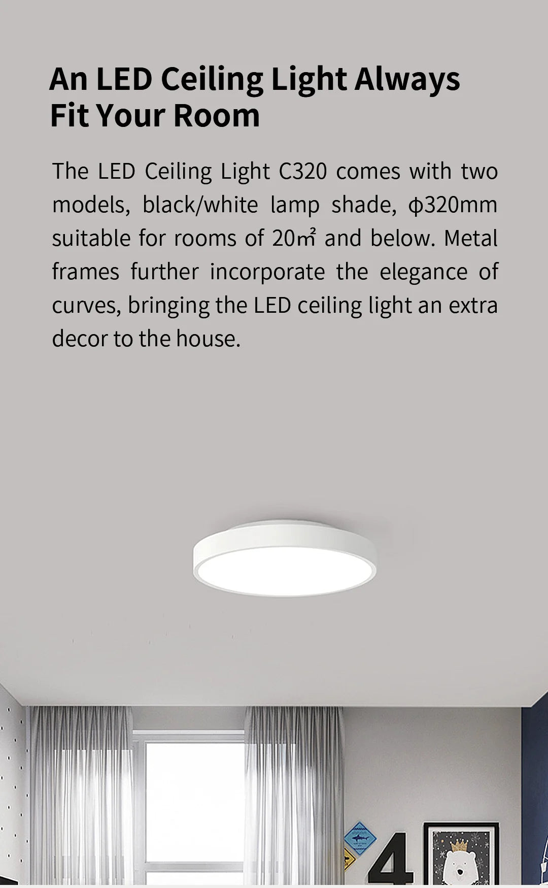 Global version Yeelight Smart LED Ceiling Light PRO Wifi Connection 2700-6500K Dimmable Smart Voice Control For Apple Homekit