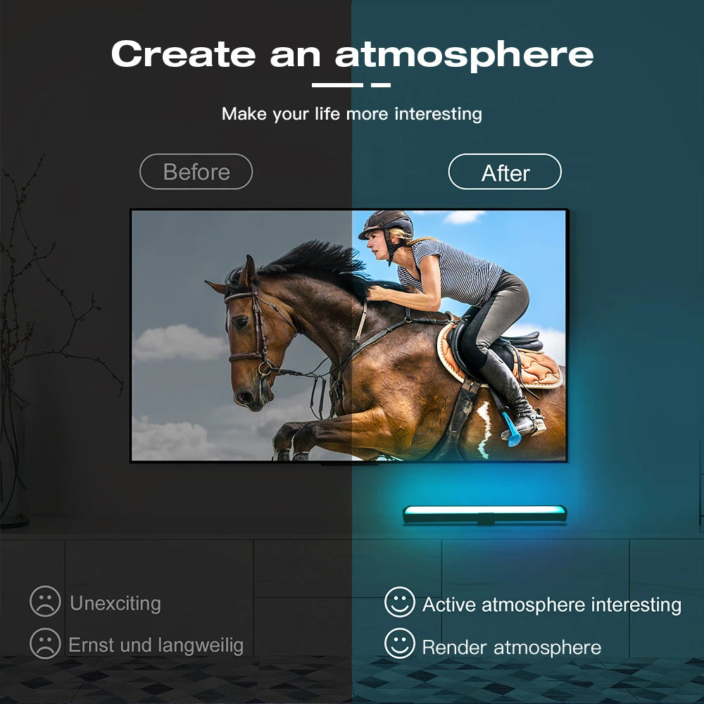 5V USB Zigbee 3.0 RGB+CCT LED Lamp Bar RGBCW Dimmable Light Tuya Smart Life APP Alexa Google Assistant SmartThings Voice Control