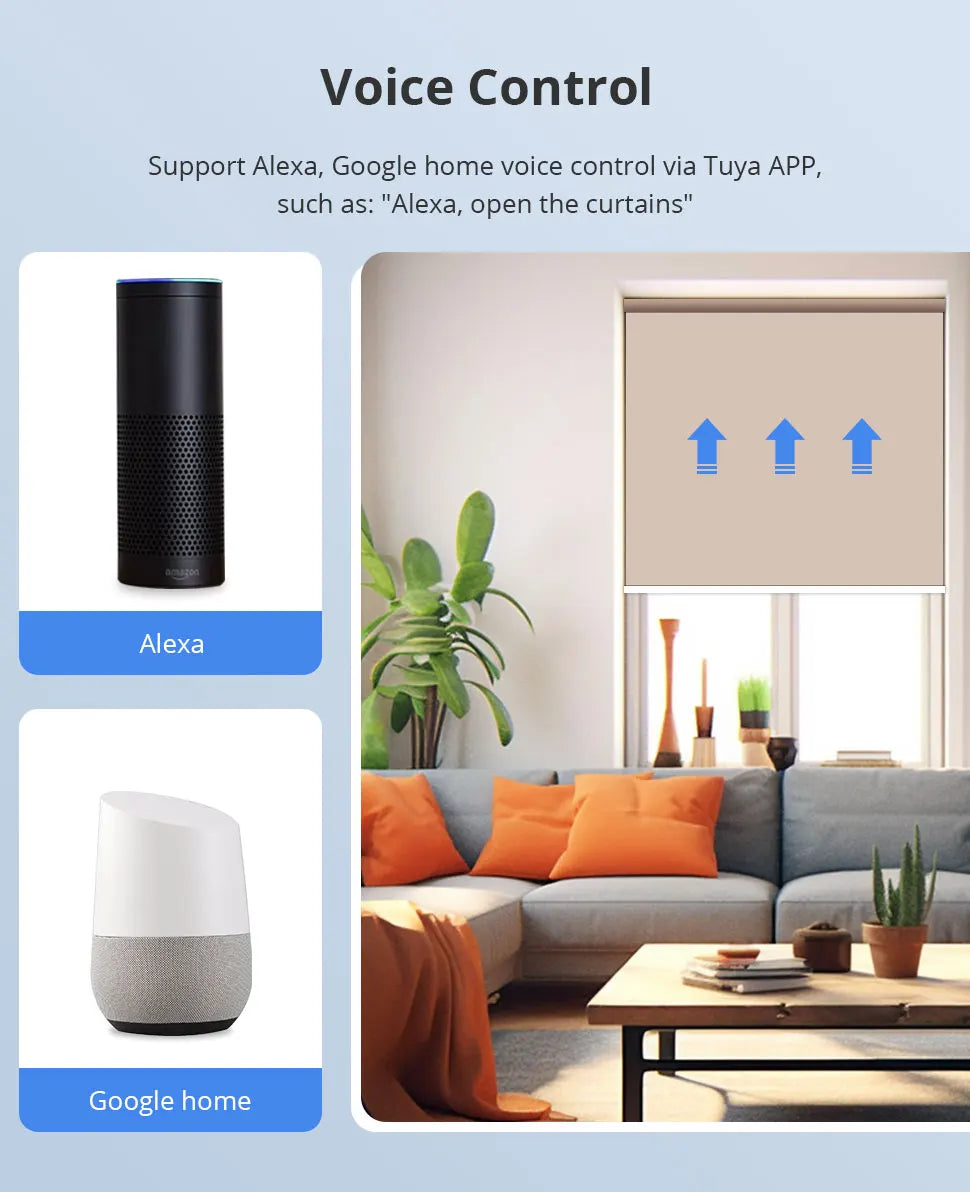 Zemismart Zigbee Roller Shade Blinds Motor for 17 25 28mm Tube Smart Electric Curtain Engine Works with Tuya Alexa Google Home