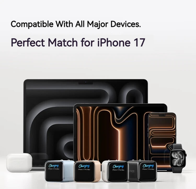 Anker Nano Smart 45W Type C Charger Fast Charging Compact and Foldable Plug USB C Charger Block for iphone 17 and more