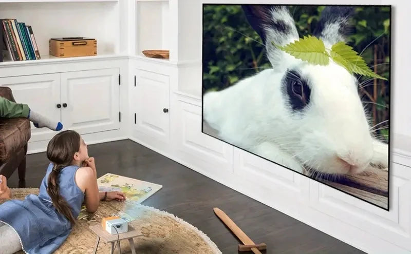 Ultra high definition projector for home bedroom wall projection, home cinema with mobile phone screen projection, TV office