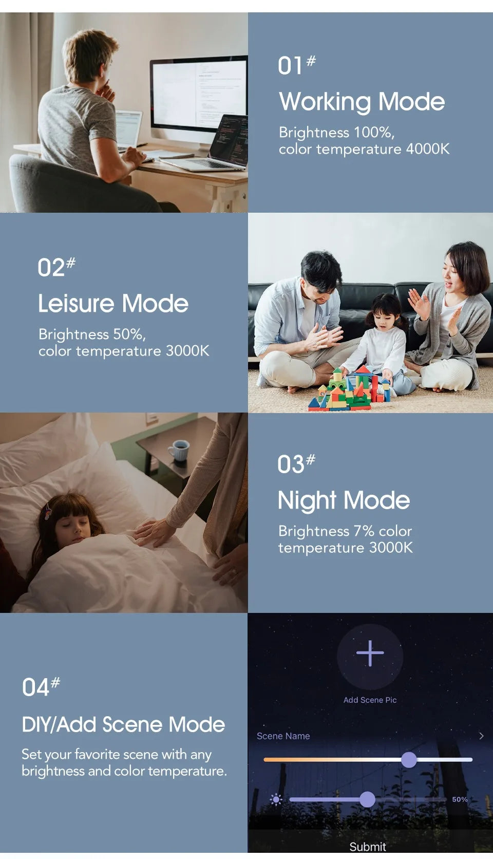 MARPOU Tuya Smart LED Ceiling Lamp Wood Grain App Voice Control Alexa/Google Remote Control Square Ceiling Lights Living Room