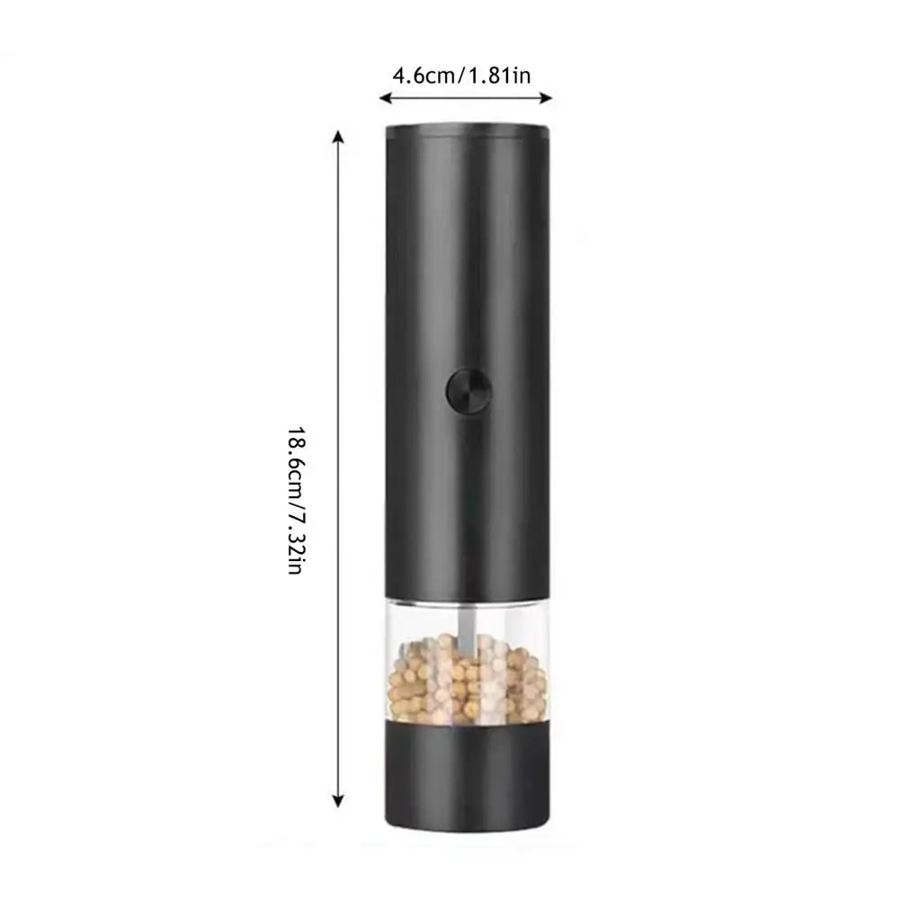 18cm Electric Salt And Pepper Grinder Set With Built-in LED Light Adjustable Coarseness Spice Mill Rechargeable Kitchen Gift