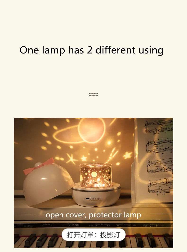 Kids Gift Projector Night Light Rechargeable 360 Adjustable Design Bedroom Nebula Galaxy Projector Lights Christmas Birthday