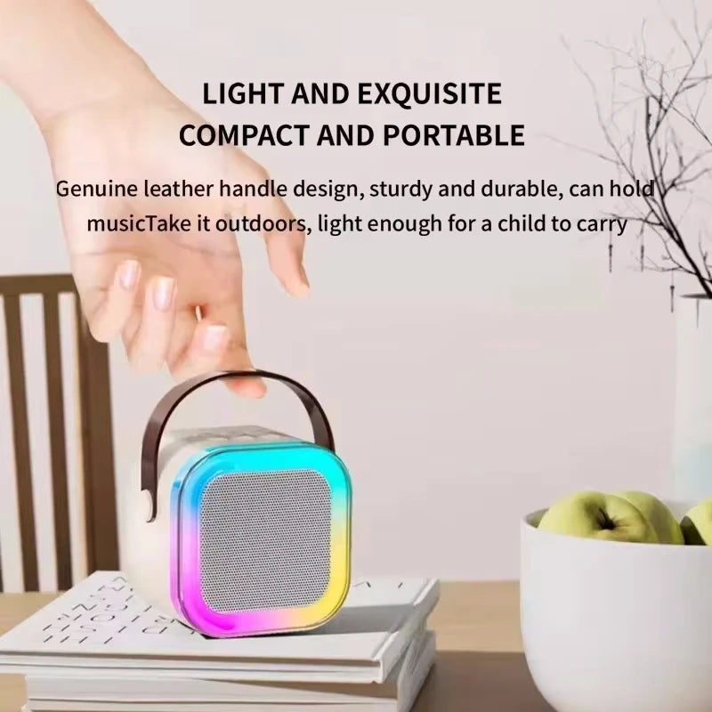 Karaoke Wireless Portable Bluetooth Speaker With Microphone Machine Mini Lamp Caixa De Som Sound Box Music Small Blootooth Mp3