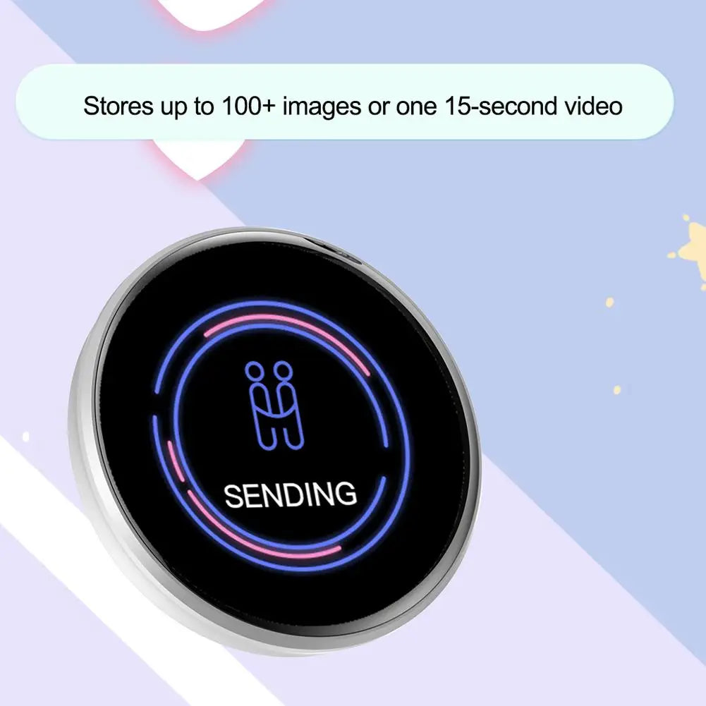 Anime E-Badge Display Pin 1.7 Inch Touch Screen LED Button Touchscreen E-Ink Photo Frame With Video Playback