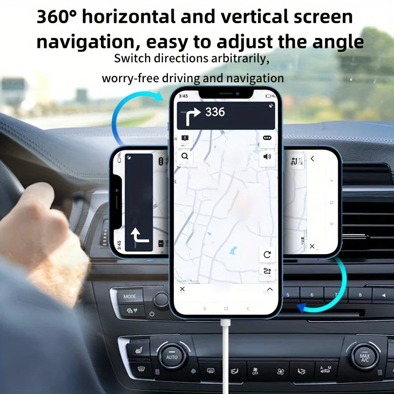 Magnetic Wireless Car Charger Air Outlet Phone Holder for iPhone17  16 15 14 13 12 Pro Max Fast Wireless Car Charging Station