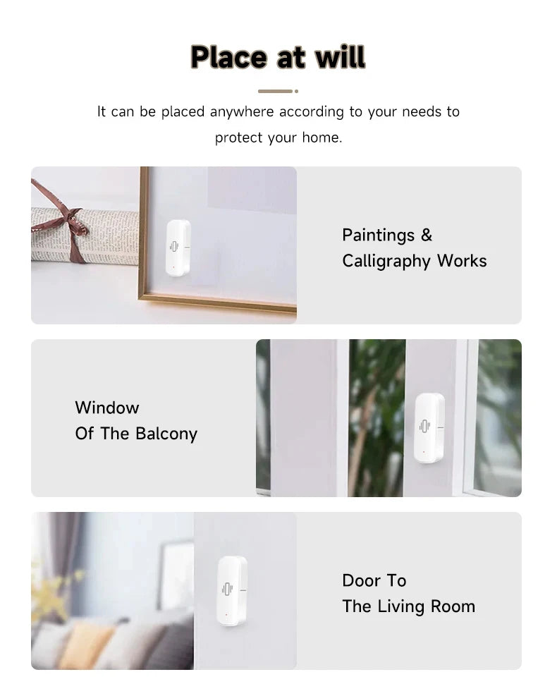 Smart Vibration Sensor ZigBee Sensor Monitor App Control Security Protection Zigbee Sensor Motion Shock Alarm Support Z2M