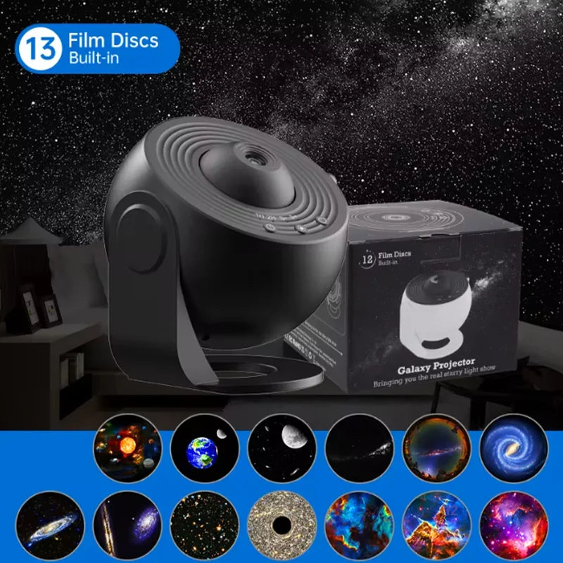 Hot Selling Starry Sky Planetarium Lamp 360° Rotate Galaxy Night Light Projector for Kids Room Valentine’s Gift Bedroom Decor