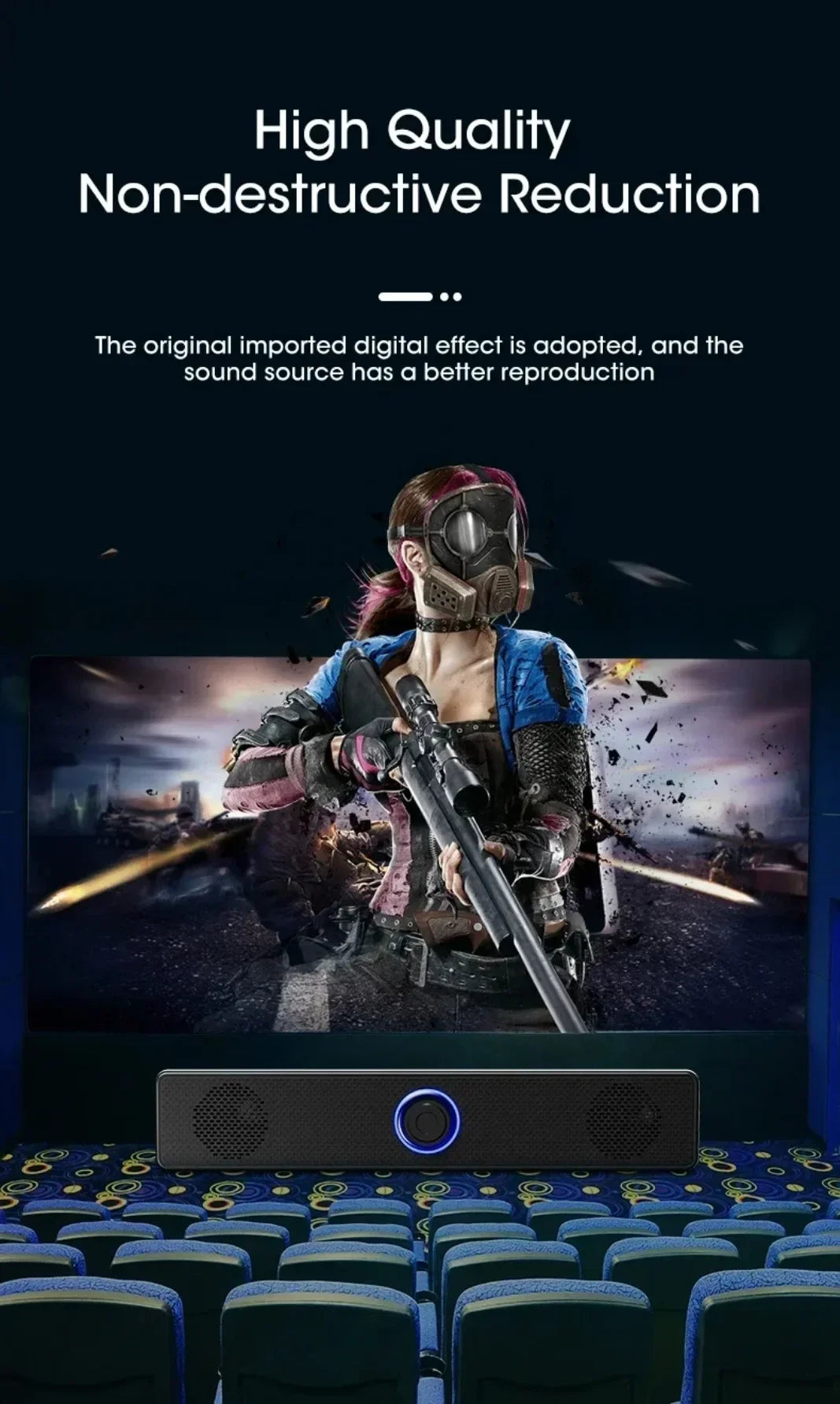 K2852 Series Home Theater Sound Svstem BT 3D Surround Soundbar PC Speaker For TV Soundbar Box Subwoofer Stereo Music Box