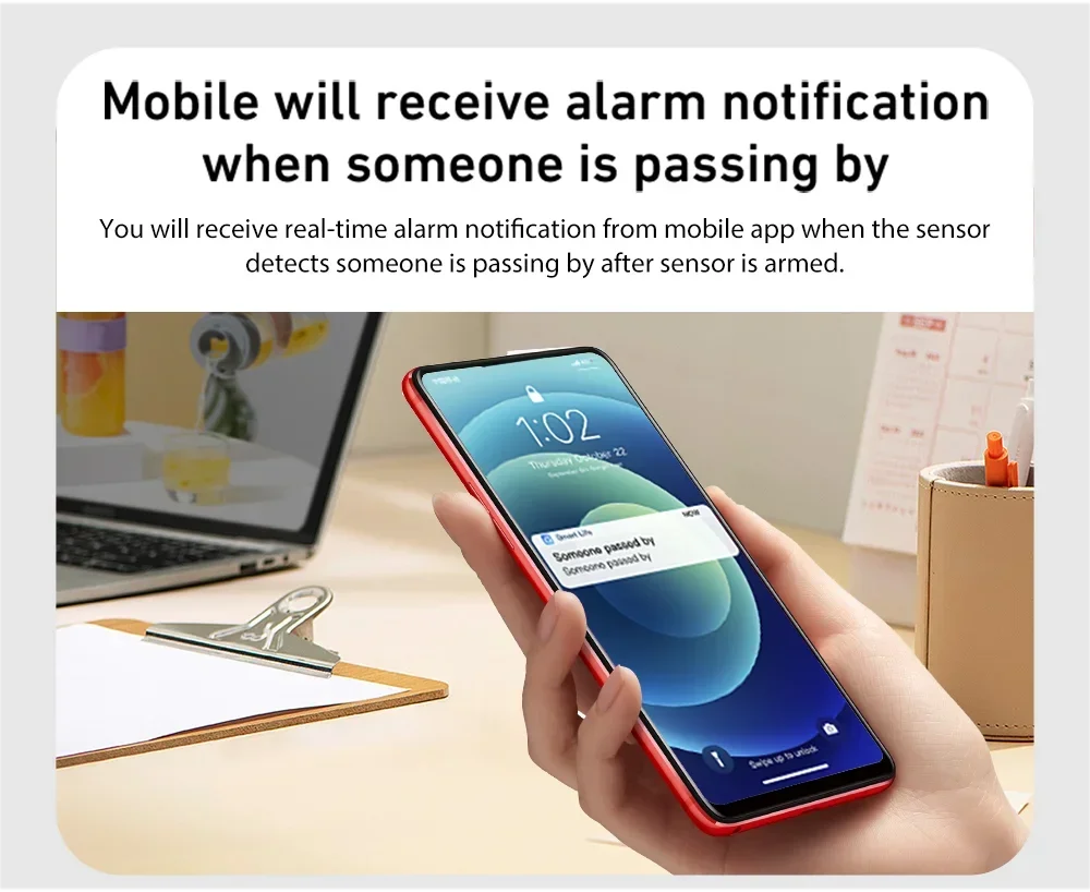 Tuya WiFI Motion Sensor PIR Smart Human Body Home Burglar Sensor APP Remote Control Smart Life For Smart Home Work With Alexa