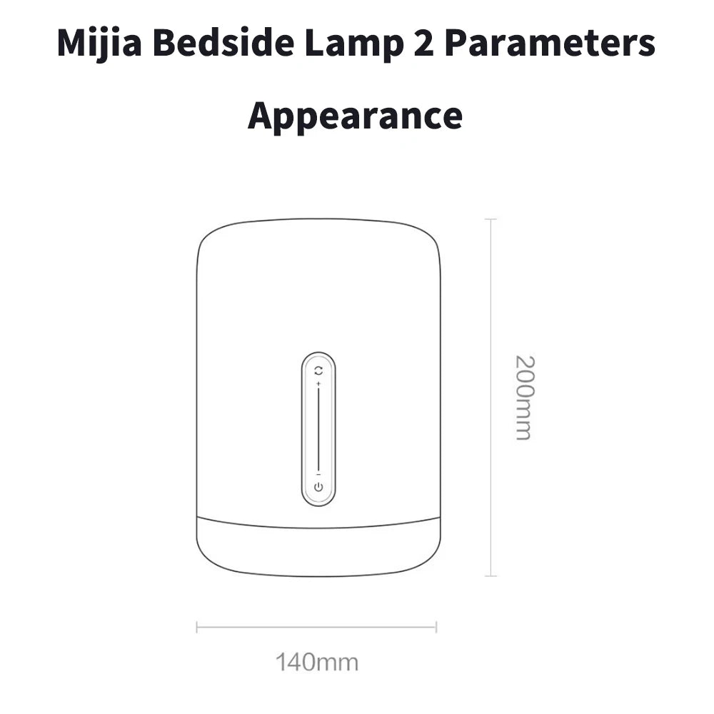 Bedside Lamp 2 Smart Table LED Night Light Colorful 400 Lumens Bluetooth WiFi Touch Control for Apple HomeKit Siri