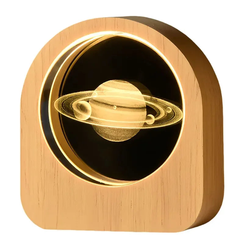 3D Crystal Glass Craft Decoration Laser Engraved Solar System astronomy Valentine's Day gift Birthday Gift Desktop Decoration