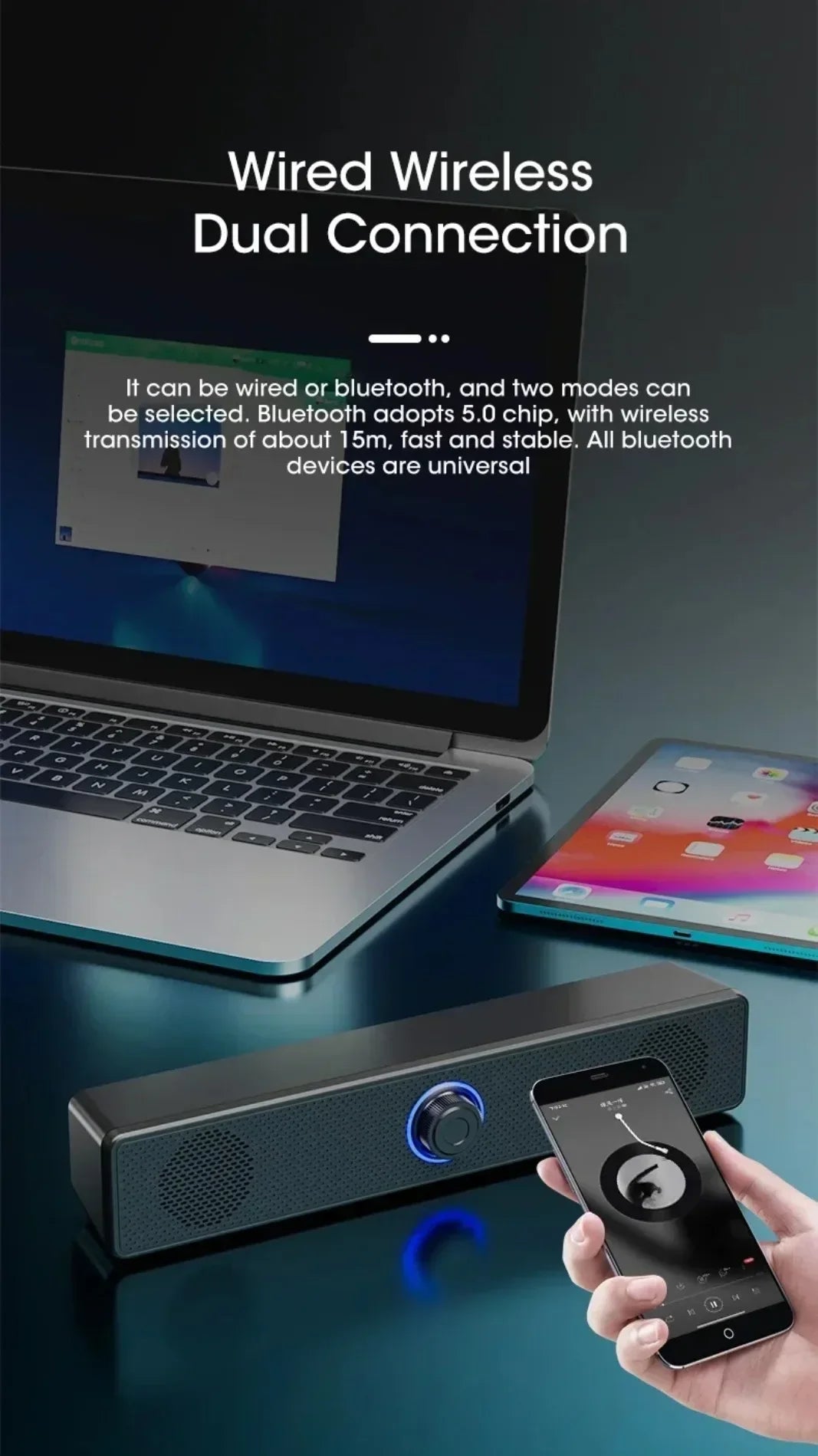 K2852 Series Home Theater Sound Svstem BT 3D Surround Soundbar PC Speaker For TV Soundbar Box Subwoofer Stereo Music Box