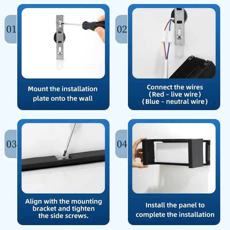 LED Outdoor Wall Light Ip65 Waterproof Wall Lamp Led Outdoor Lighting Porch Lights For Balcony Home Garden Light Bedroom 85-220V