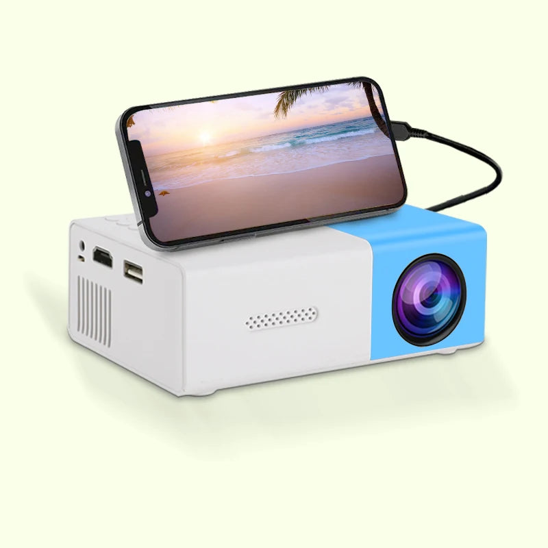 Ultra high definition projector for home bedroom wall projection, home cinema with mobile phone screen projection, TV office