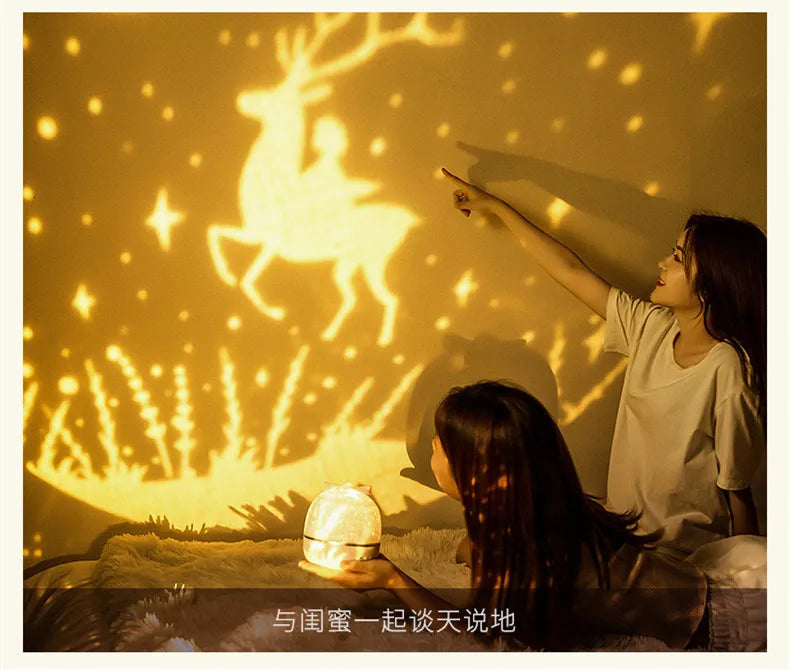 Kids Gift Projector Night Light Rechargeable 360 Adjustable Design Bedroom Nebula Galaxy Projector Lights Christmas Birthday