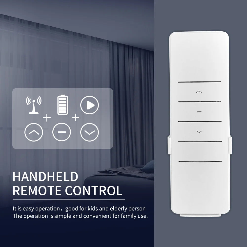 Smart Tuya Wifi/Zigbee Electric Curtain Shutter Motor with RF Remote 22.5CM Size APP Control Alexa Google Assistant SmartThings