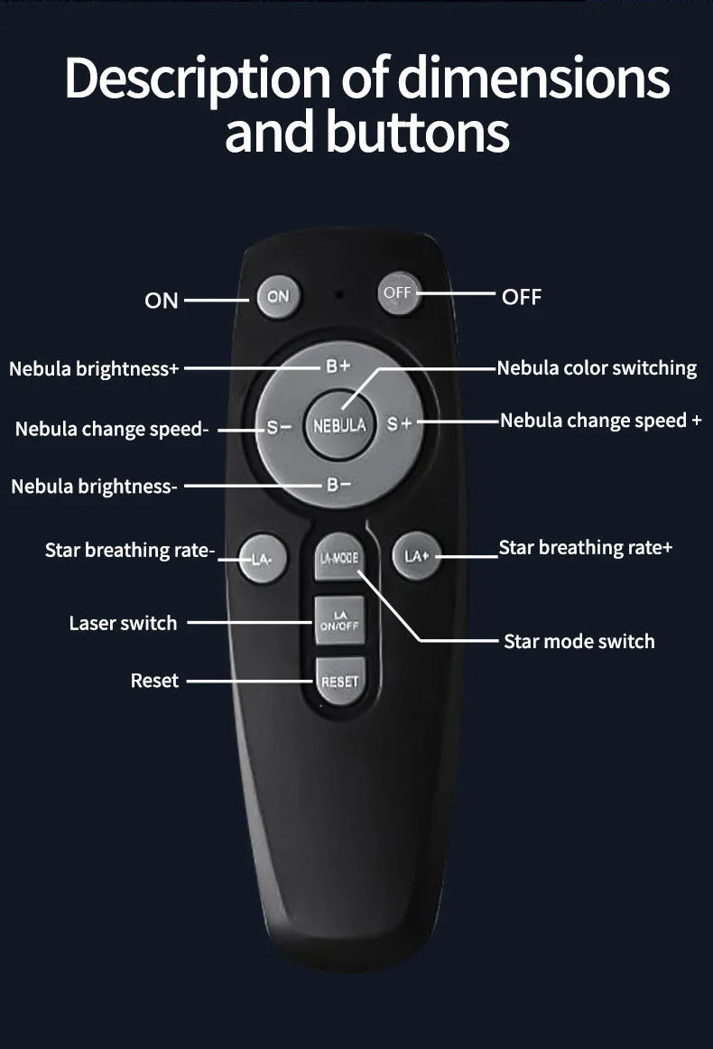 Astronaut LED Star Projector Night Light Galaxy Projectors for Home Bedroom Room Decorative Children Kids Gift Starry Sky Lamp