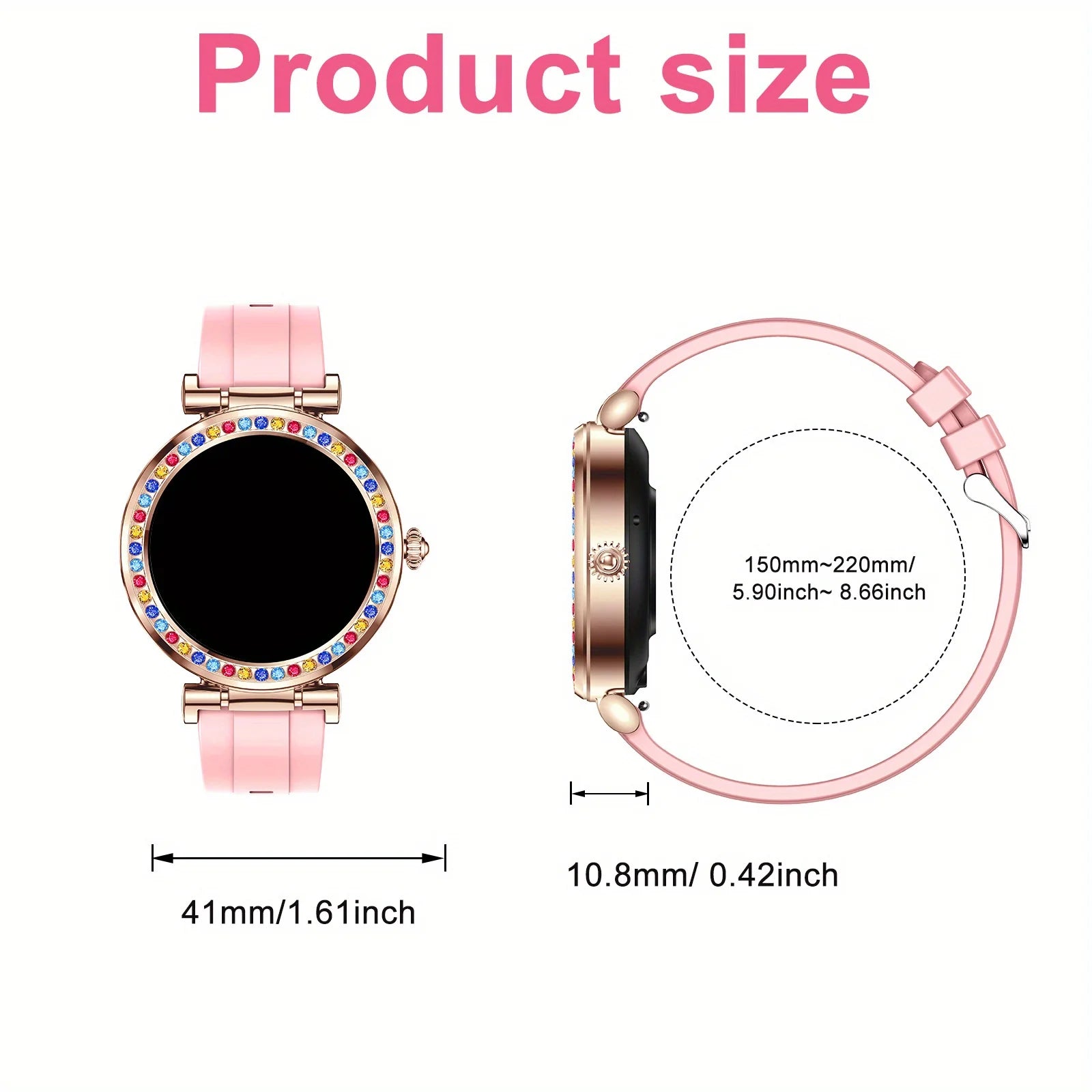Woman Smart Watch,call Notification and Rejection,  Pedometers, Music Playback, for Women Gift