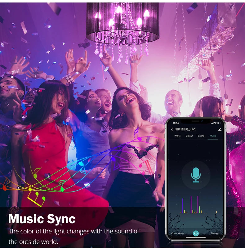 MFi Certified Homekit LED Smart WiFi Light Bulb Siri Voice APP Control RGBCW Night Lamp For Apple HomeKit App Alexa Google Home