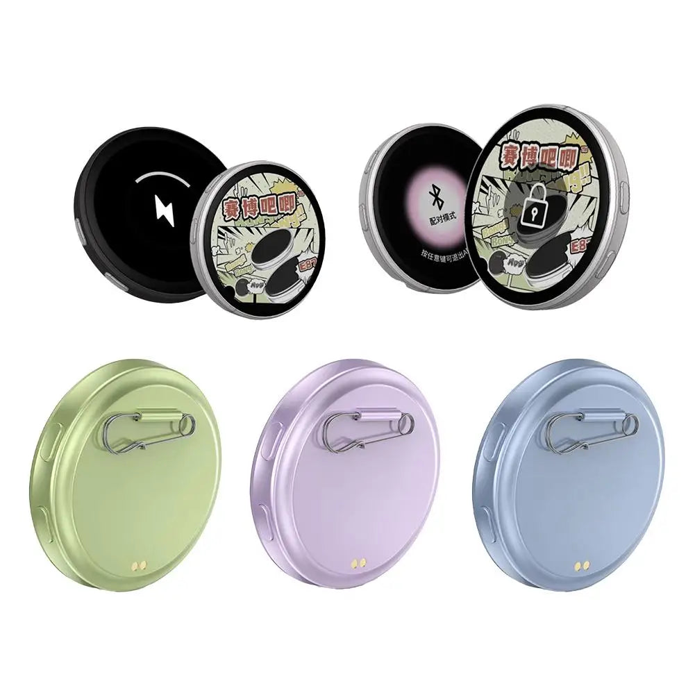 Anime E-Badge Display Pin 1.7 Inch Touch Screen LED Button Touchscreen E-Ink Photo Frame With Video Playback