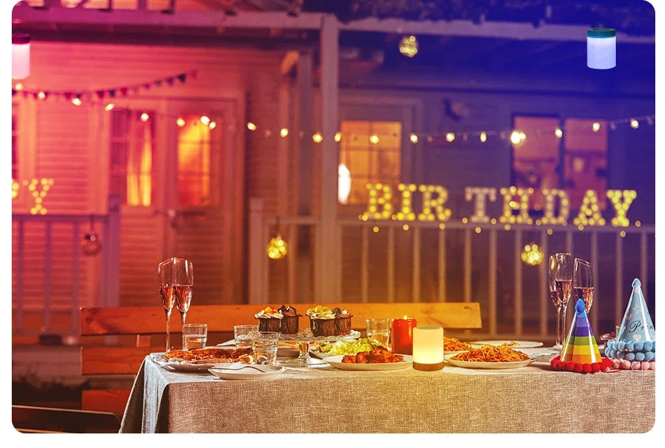 Touch Bedside Table Lamp RGB USB Rechargeable Night Light NightStand Desk Lamp Bedroom Decoration Kids Gift Dining Table Light