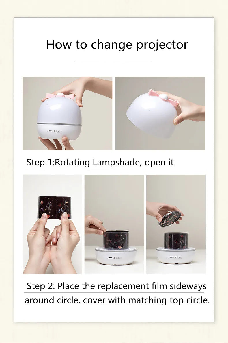 Kids Gift Projector Night Light Rechargeable 360 Adjustable Design Bedroom Nebula Galaxy Projector Lights Christmas Birthday